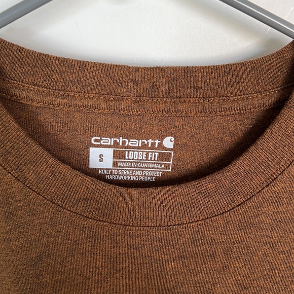 Carhartt Men’s Loose Fit Logo Long Sleeve. - Picture 8 of 11
